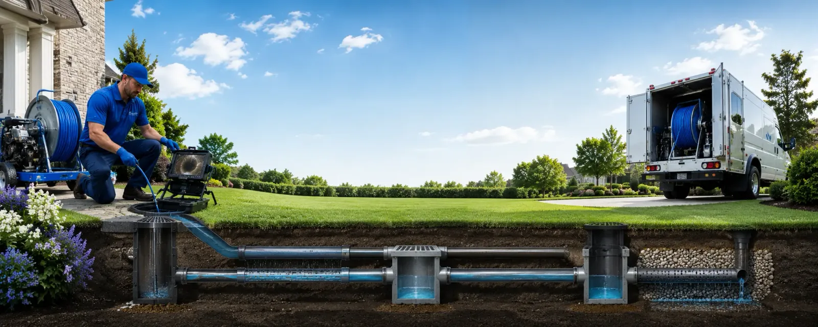 Outdoor drain cleaning information for Leola, SD